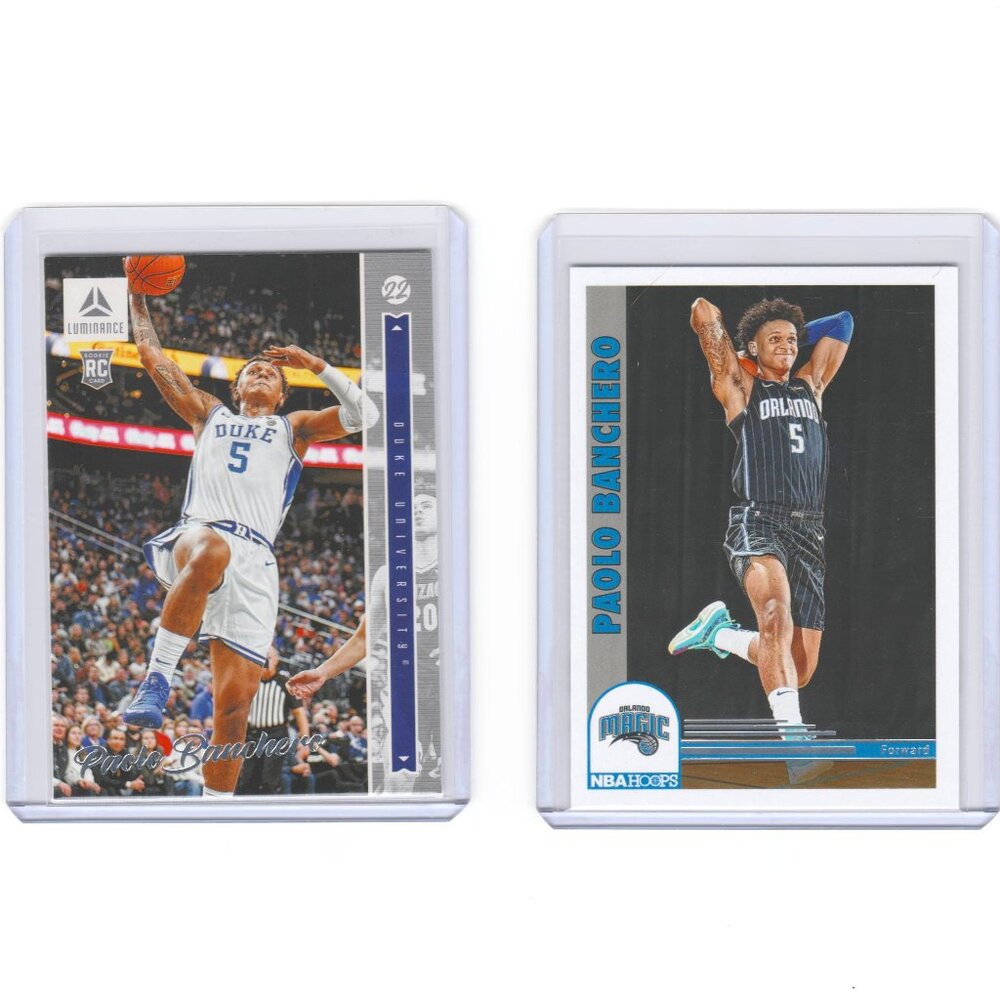 Paolo Banchero Rookie Card Lot Duke Orlando Magic All Star Forward Perfect Cards